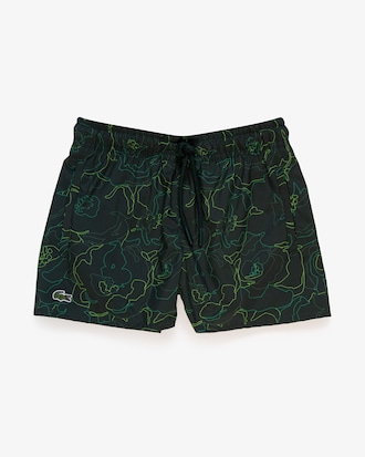 Calção de banho curto estampado