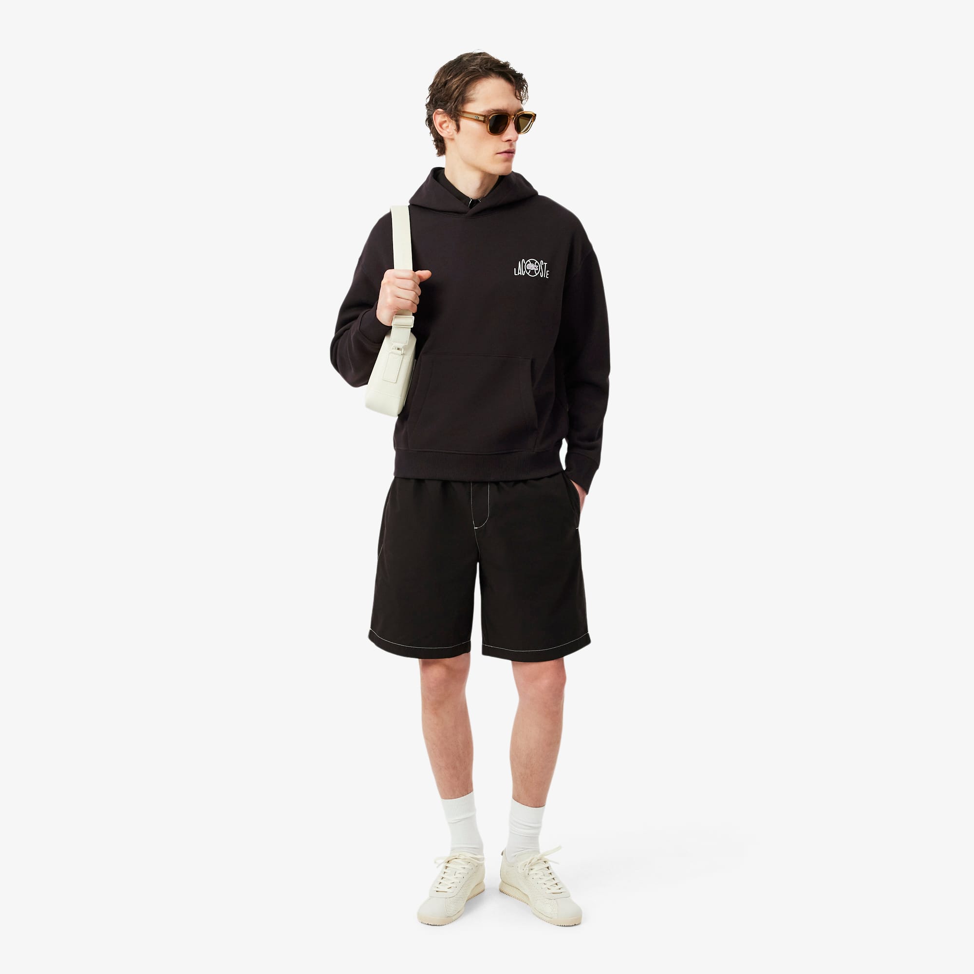 Moletom Hoodie Fleece com Estampa Múltipla - Moletons Masculinos
