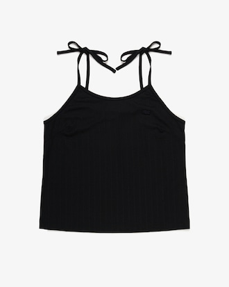 Remera sin mangas de mini jacquard ajustada
