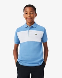 Polo de petit piqu&eacute; con bloques de color