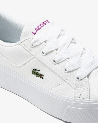 T&ecirc;nis feminino Lacoste Ziane Platform em tecido