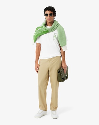 Camiseta de Malha Pesada Bordada