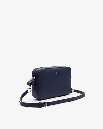 Bolsa tiracolo feminina Daily Classic em lona de Piqué revestido com zíper