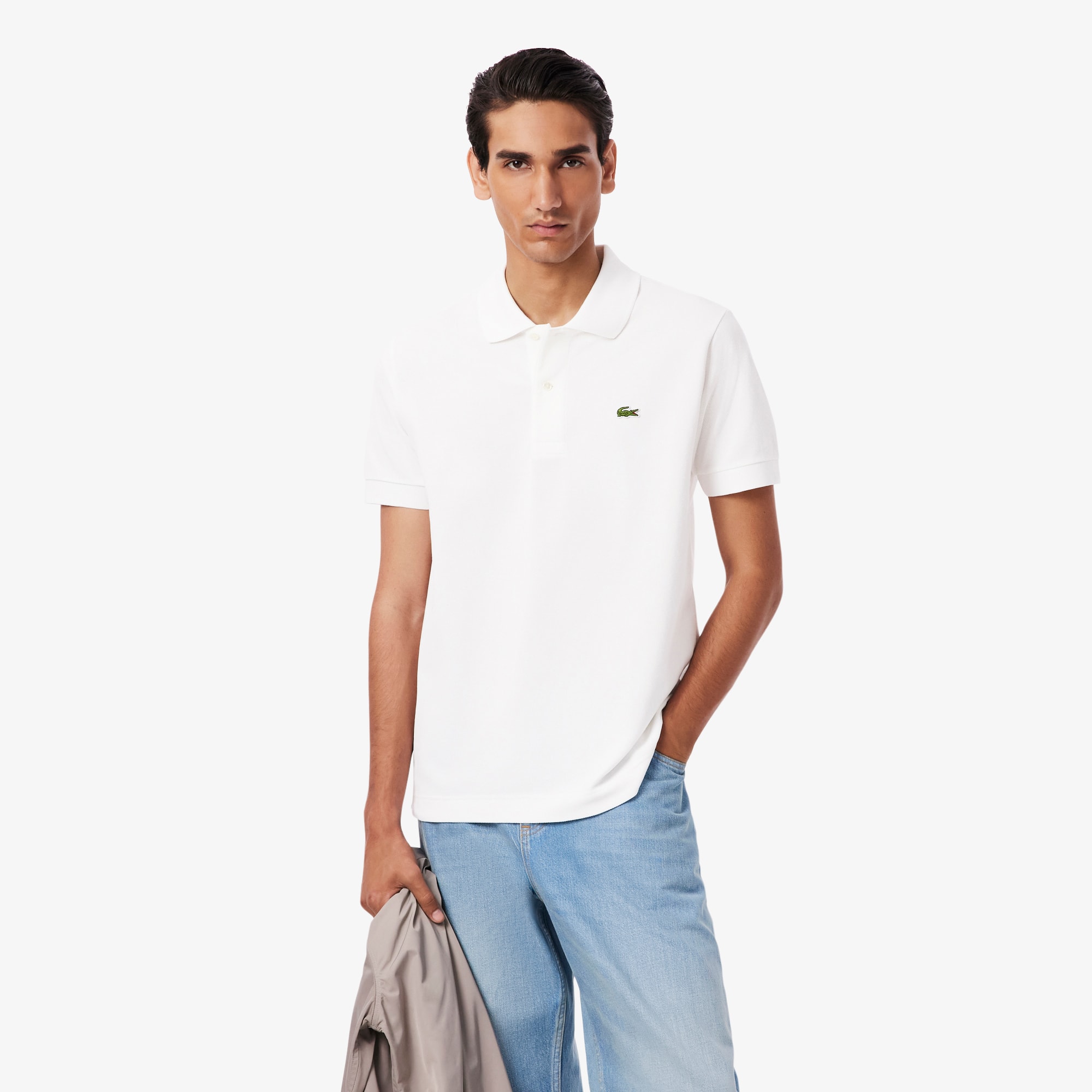 Camisa Polo Clássico em Piqué Pesado Lacoste