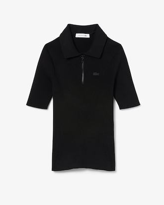 Polo em Tricô Canelado 3D