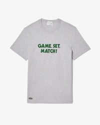 Camiseta Jersey de algod&atilde;o com slogan efeito piqu&eacute;