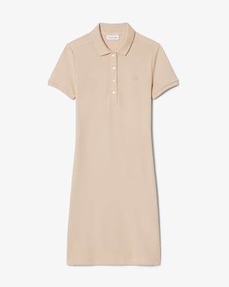 Vestido Estilo Polo De Piqu&eacute; Elastizado Slim Fit