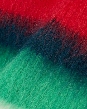 Sweater de piqu&eacute; de mezcla de alpaca cepillada con rayas Runway