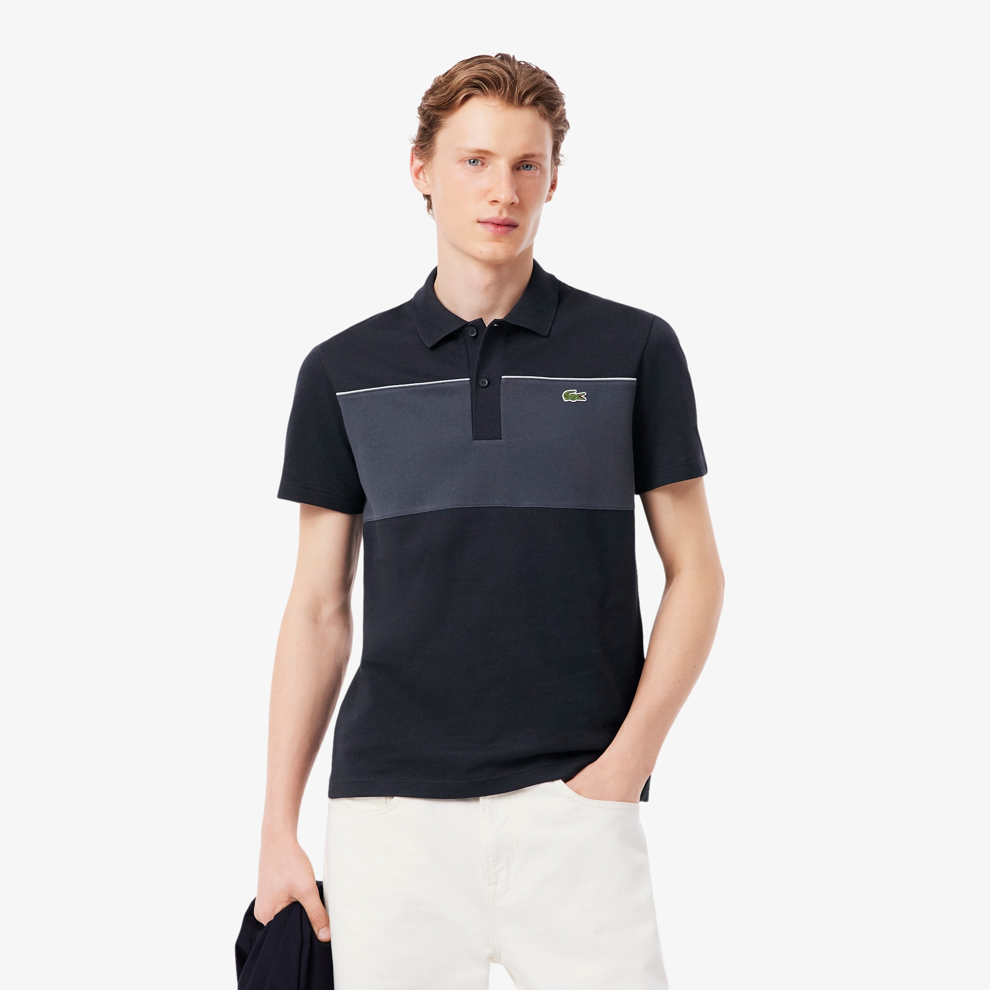 Polo Piqué Colour-Block – Modelagem reta - Lacoste - Novidades