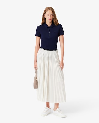 Pollera Plisada Larga Con Cintura Elastizada