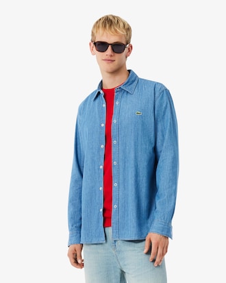 Camisa em Denim Leve Ajuste Regular
