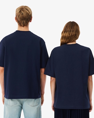 Camiseta de Malha Pesada de Caimento Folgado