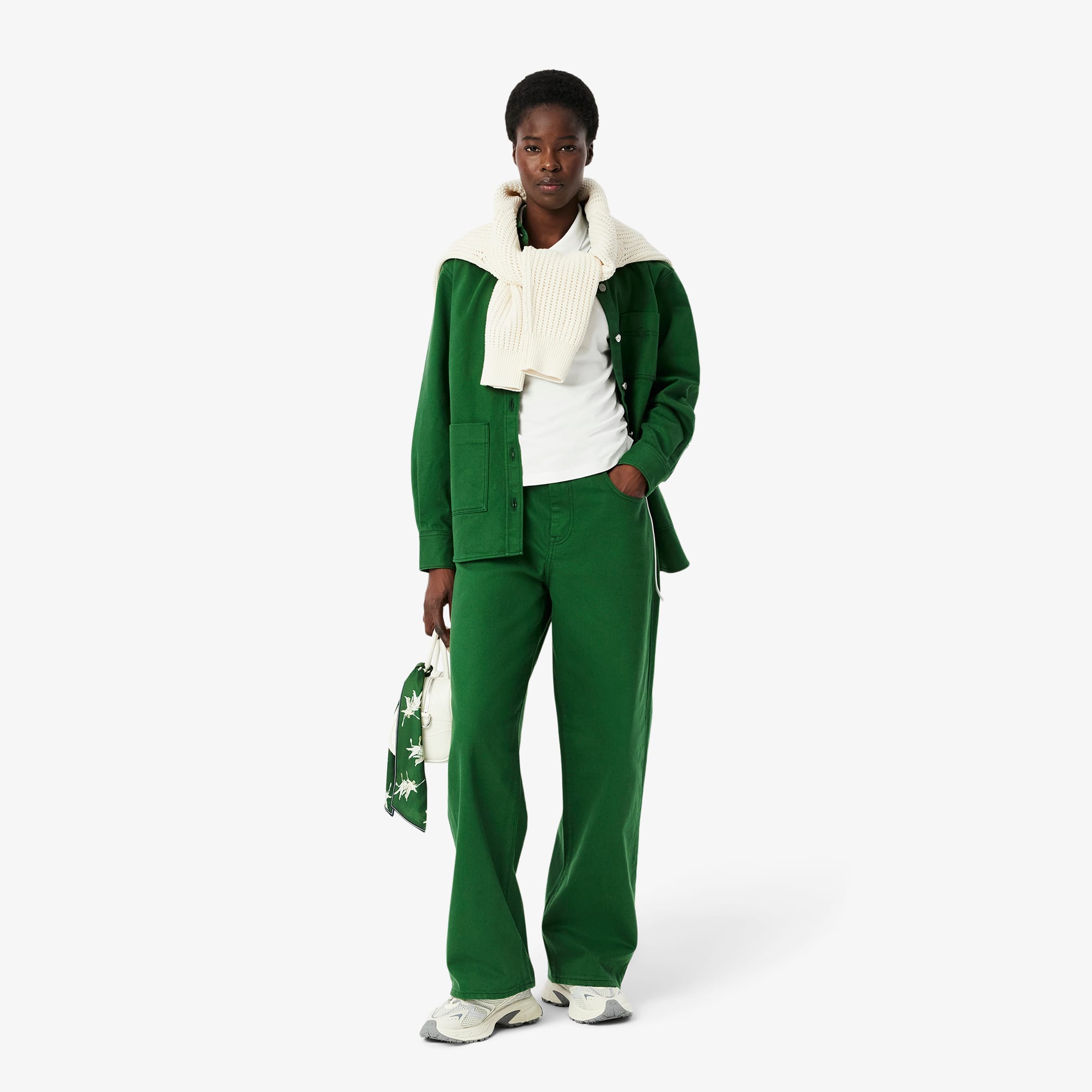 Camisa Polo Piquet com Cós Ajustável em Algodão Lacoste