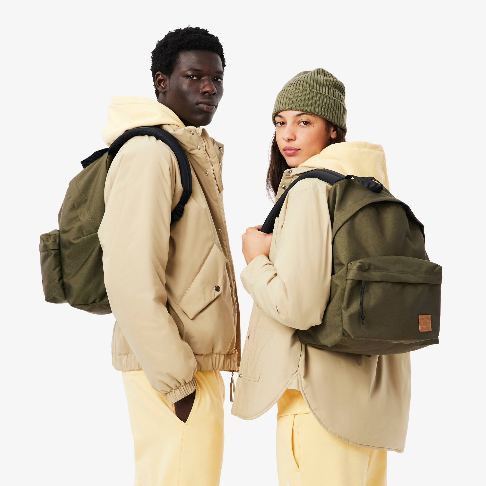 Mochila Casual Croc Lacoste Verde