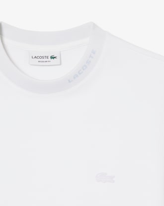 Camiseta piqu&eacute; com marca de jacquard