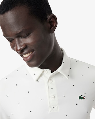 Polo de Golfe Estampada Regular Fit