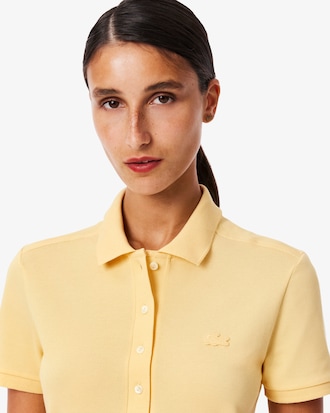 Vestido Estilo Polo De Piqu&eacute; Elastizado Slim Fit