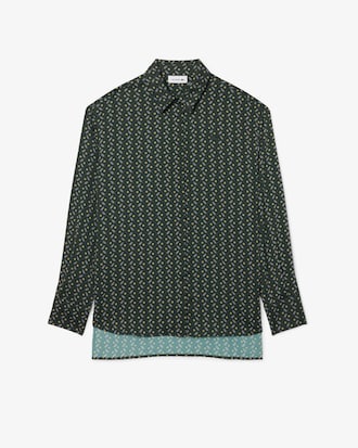 Camisa oversize de estampado fluido