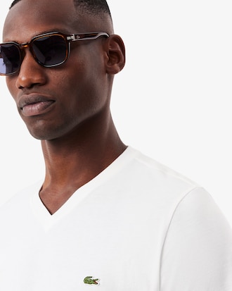 Remera De Algod&oacute;n Pima Con Cuello En V