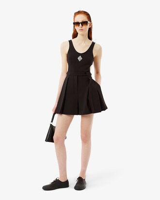 Bermudas De Lana Plisadas Runway