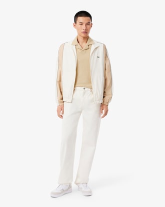 Camisa Polo Classic Fit em Algod&atilde;o e Linho