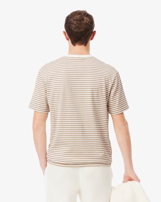 Camiseta Listrada de Algod&atilde;o Pesado