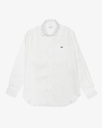 Camisa de Linho Listrada Oversized