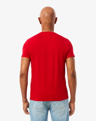 Camiseta de Algod&atilde;o Pima Leve com Gola V