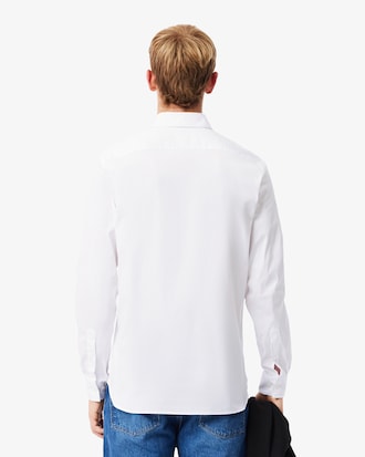 Camisa Slim Fit em Popeline Stretch