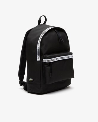 Mochila unissex Lacoste Neocroc com z&iacute;per e logo nas al&ccedil;as