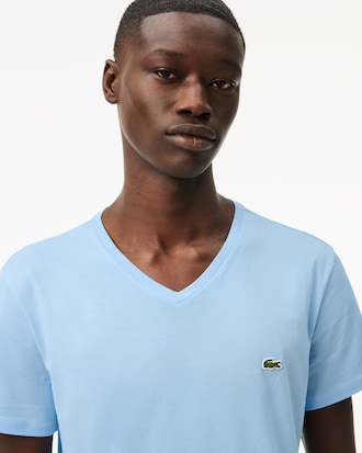 Remera De Algodón Pima Liviano Con Escote En V