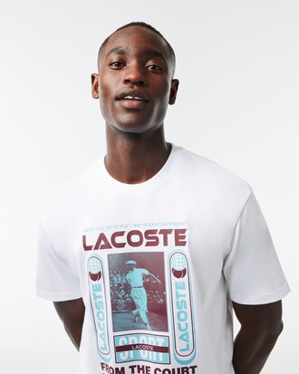 Camiseta Relaxed Fit com estampa de René Lacoste