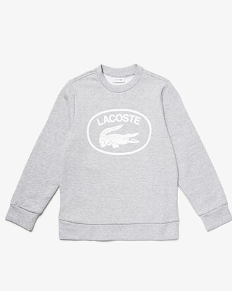 Moletom infantil em colorblock com logo contrastante