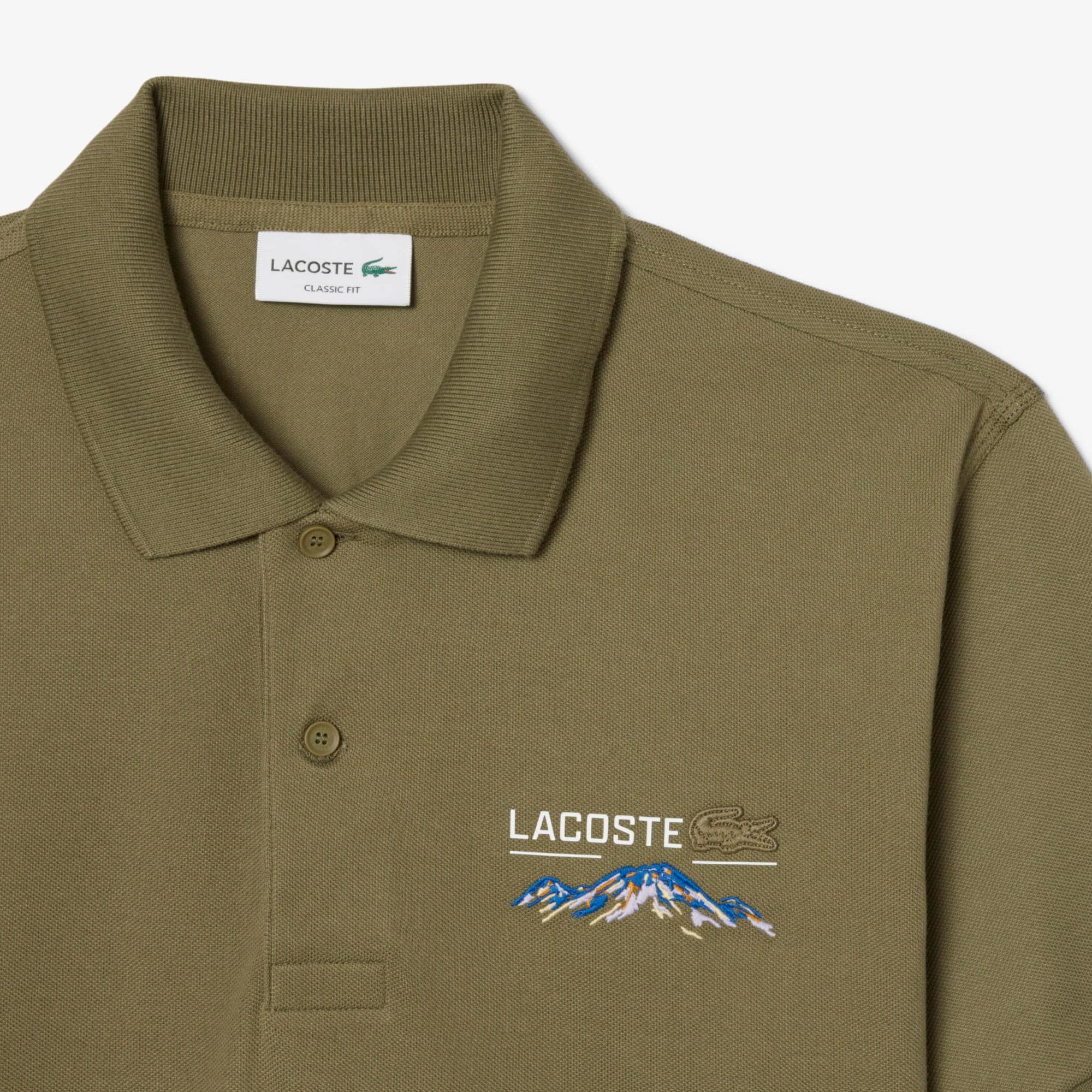 Camiseta Polo Lacoste Mini-Piqué com Bordado Clássico