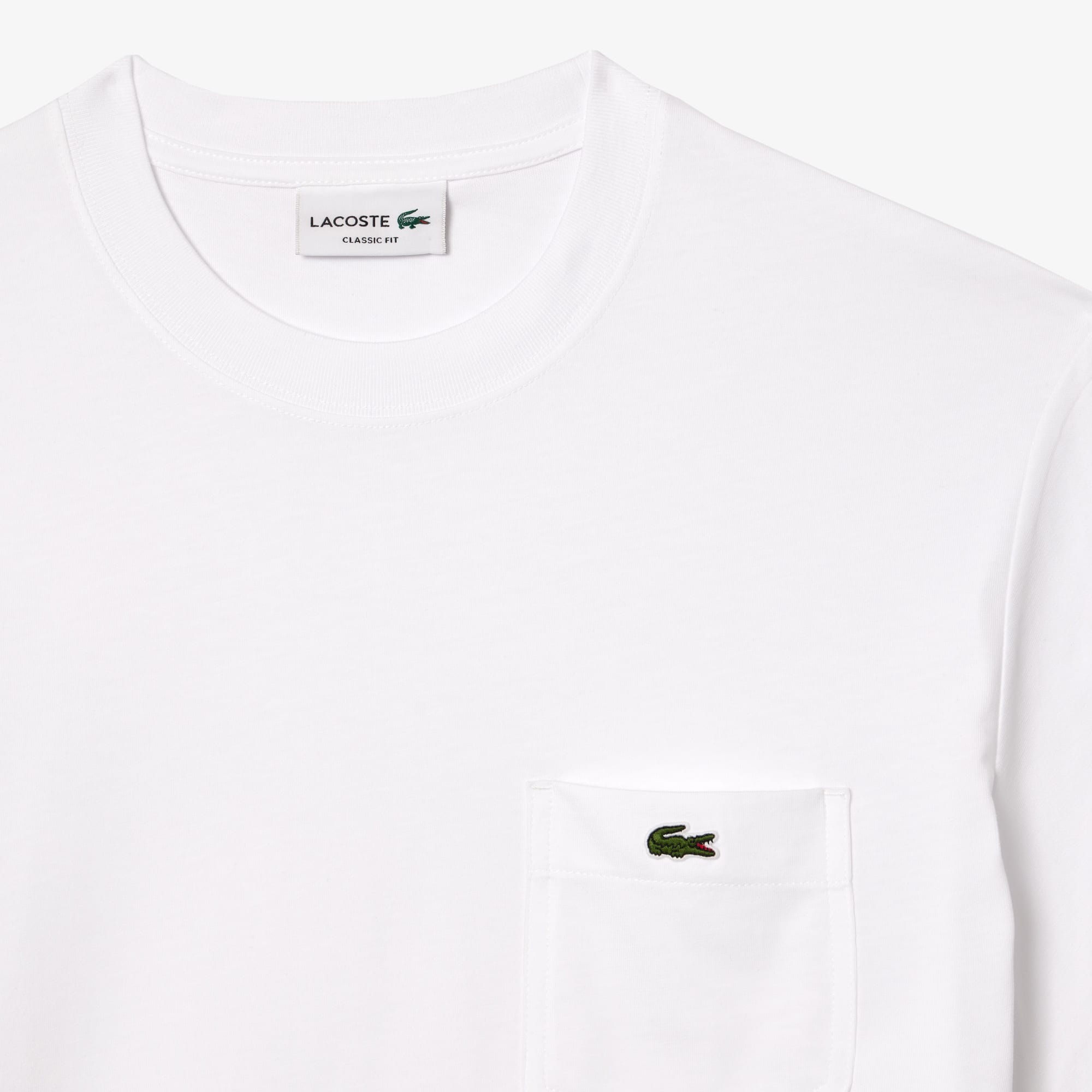 Camiseta com Bolso no Peito Lacoste com Gola Olímpica