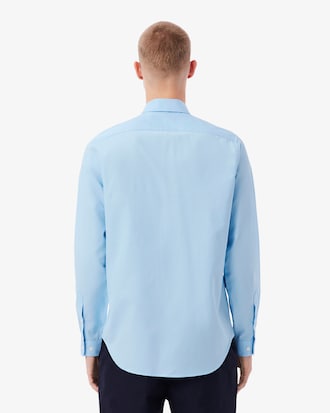Camisa em Popeline de Algod&atilde;o de Caimento Regular