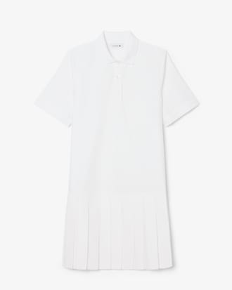 Vestido Polo de Popeline com Mangas Curtas