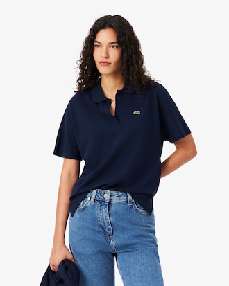 Camisa Polo Fluid Piqu&eacute; Ajuste Folgado
