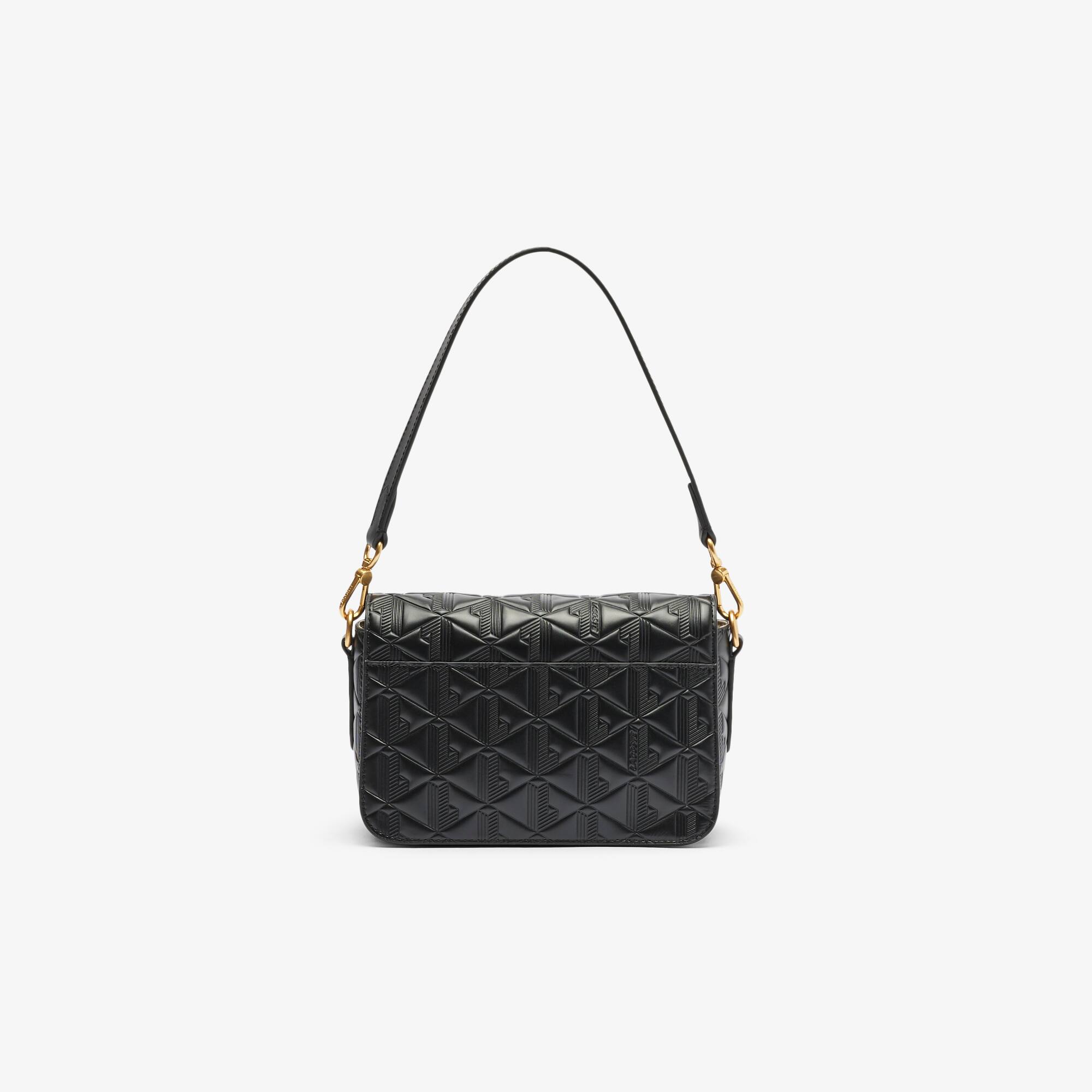 MＫT　レディース　BLK M Bolsa Tiracolo Couro Feminina Lacoste Maheki