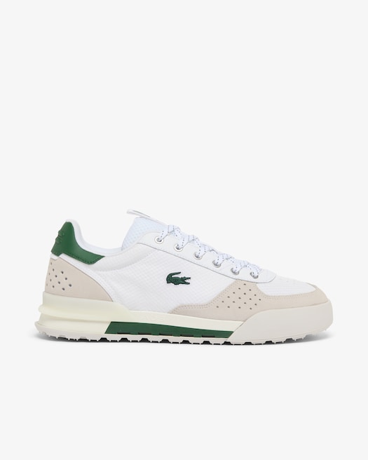 White & Dark Green