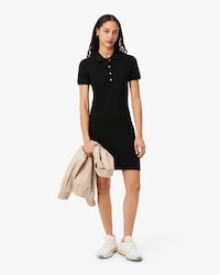 Vestido Polo Slim Fit em Mini Piqu&eacute; Stretch