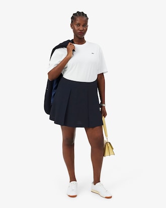 Falda corta plisada vaporosa