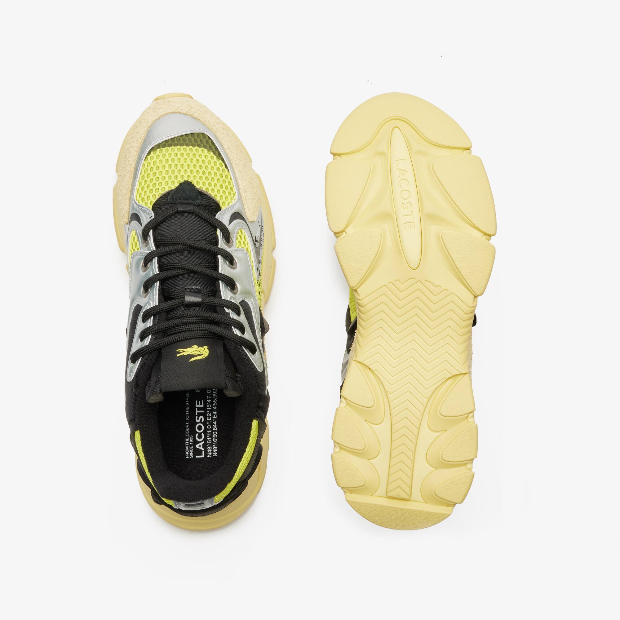 4/26.27 ハク様 Tênis Masculino Lacoste L003 Neo com Contraste