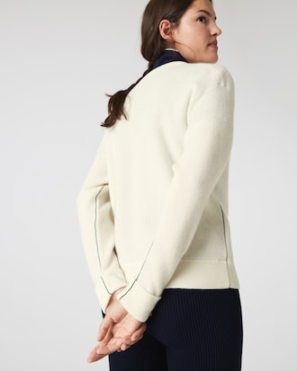 Su&eacute;ter feminino com decote em V