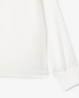 Polo Oversized de Satén con Mangas Largas