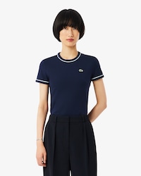 Remera Jersey con Detalle en Contraste
