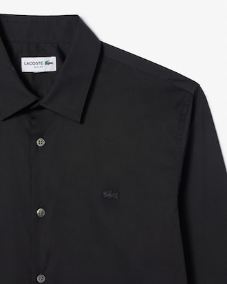 Camisa de Poplin Elastizada Slim Fit