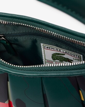 Cartera De Cuero Peque&ntilde;a Runway Lenglen Con Estampado De Cocodrilo