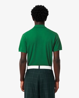 Polo de golf de piqu&eacute; mini con insignia y el&aacute;stico