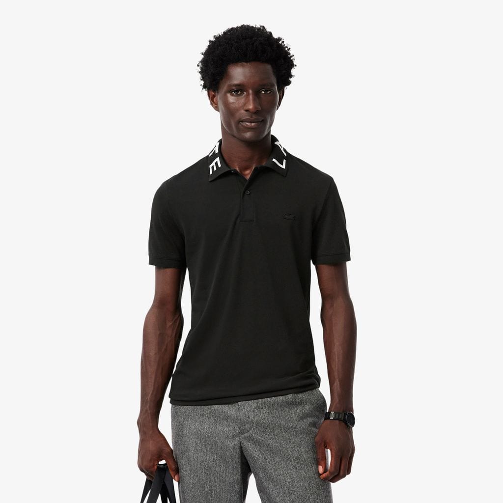 Camisa Lacoste Polo Branded em Malha Jacquard